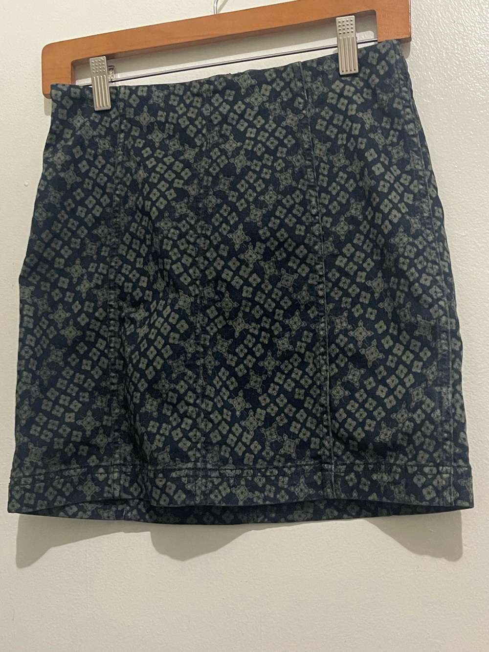 Free People Modern Femme Mini Skirt Indigo combo Size 4